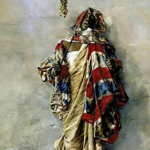 'A Thief'. Ca. 1887. Watercolour on paper. by Antonio Maria Fabres y Costa -1854-1938-
