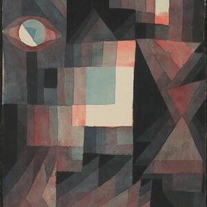 Abstract. Red And Green Gradation [with Some Cinnibar by Paul Klee