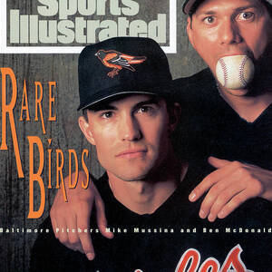 Baltimore Orioles Mike Mussina And Ben Mcdonald Sports Illustrated Cover by Sports Illustrated