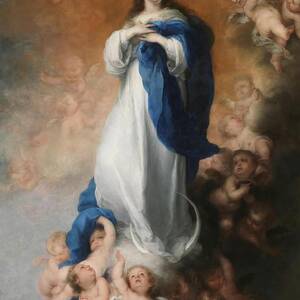 Bartolome Esteban Murillo / 'The Immaculate Conception of Los Venerables'. Ca. 1678. Oil on canvas. by Bartolome Esteban Murillo -1611-1682-