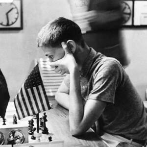 Bobby Fischer Contemplating Chess Move by Bettmann