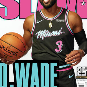 D. Wade: Miami Nice SLAM Cover Wood Print by Jeffrey Salter - SLAM Cover  Store