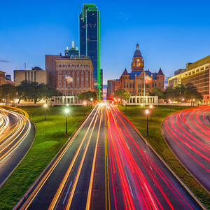 Dallas, Texas, Usa Skyline Over Dealey by Sean Pavone