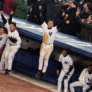 New York Yankees Derek Jeter Celebrates Metal Print by New York Daily News  Archive - Pixels Merch