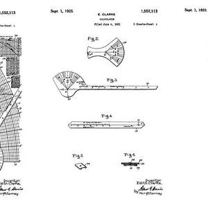 Edith Clarke, Clarke Calculator Patent by Science Source