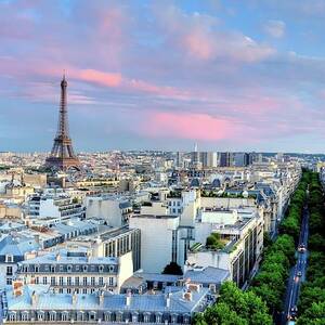 Eiffel Tower At Sunset by Shaadi Faris