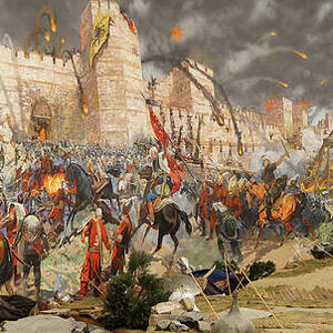 Final assault and the fall of Constantinople in 1453 by Steve Estvanik