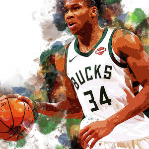Kyrie Irving Boston Celtics NBA Player Digital Art by Afrio