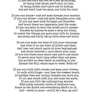 If - Rudyard Kipling - Minimal Typewriter Print by Studio Grafiikka