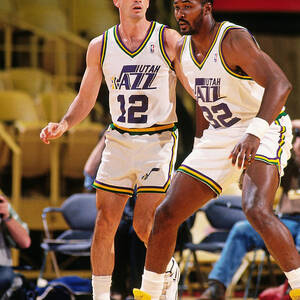 John Stockton And Karl Malone By Sam Forencich