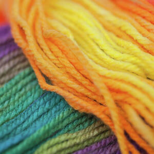 Knitting Hobbies Series. Purple Pastel Yarn And Knit 1 Photograph by Jenny  Rainbow - Fine Art America