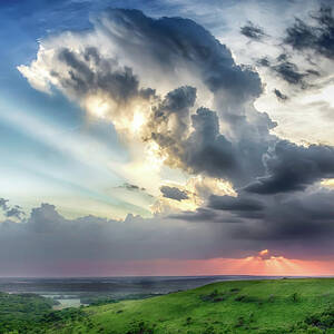 Konza Prairie Overlook by James Barber