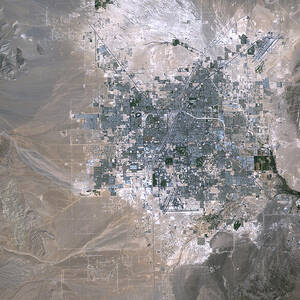 Las Vegas In 1984 by Planetobserver/science Photo Library