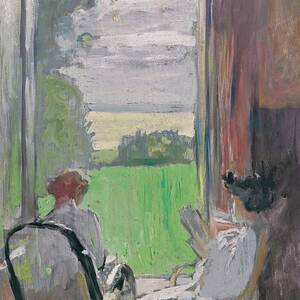 Lucy Hessel Et Jeanne Strauss Aux Etincelles by Edouard Vuillard