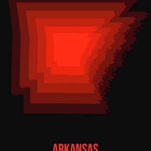 Arkansas Watercolor Map Digital Art by Naxart Studio - Fine Art America