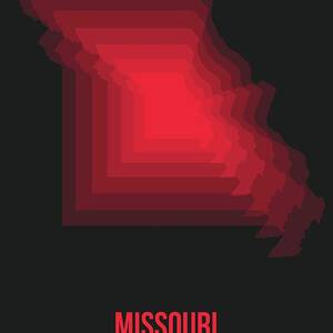 Missouri Pop Art Map 1 Painting by Naxart Studio - Fine Art America
