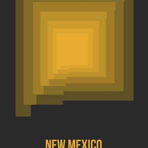New Mexico Pop Art Map 1 Painting by Naxart Studio | Fine Art America