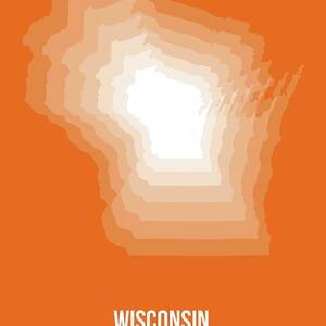 Wisconsin Pop Art Map 1 Painting by Naxart Studio - Fine Art America