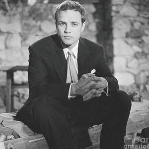 Marlon Brando On Cbs by Cbs Photo Archive