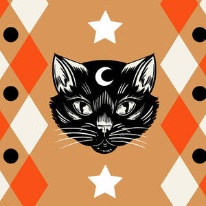 Mystical Cat With Geometric Pattern by Curtis Licensing