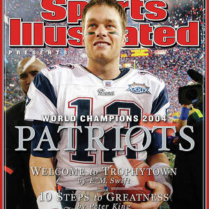 New England Patriots Qb Tom Brady, Super Bowl Xxxvi Sports Illustrated  Cover by Sports Illustrated