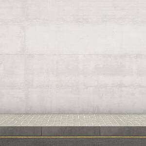 Pavement Street And Wall Backdrop Digital Art by Allan Swart - Fine Art  America