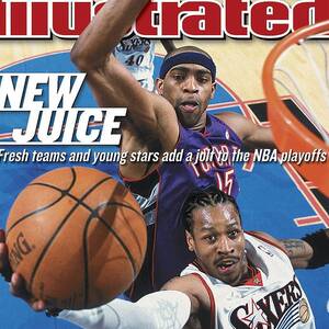 Philadelphia 76ers Allen Iverson, 2001 Nba Eastern Sports Illustrated Cover by Sports Illustrated