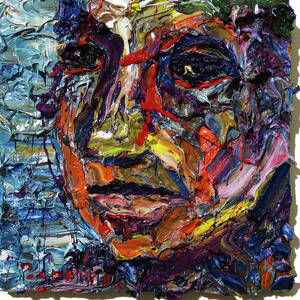 Impressionist Art Male Model Portrait Original Oil Painting On