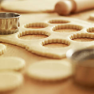 Scalloped Cookie Cutters And Sugar by Adam Gault