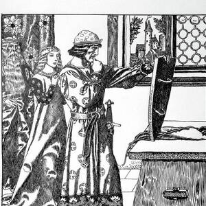 Sir Gawaine Knoweth The Shield Of Sir Lancelot By Howard Pyle by Howard Pyle