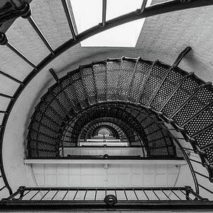 St Augustine Lighthouse Looking Up by David Hart