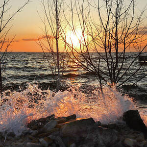 Sunset Splash 2 by David T Wilkinson