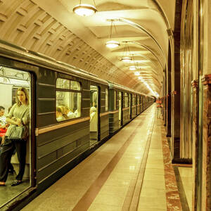The Moscow Subway by Kay Brewer