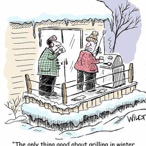 The Only Thing Good About Grilling In Winter Is The Ice by Chris Wildt