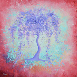 Weeping Blue Willow Tree of Life  by Jan Matson