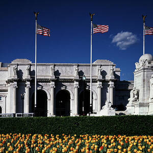 Union Station train terminal,- statue & fountain  to Christopher Columbus by Carol Highsmith