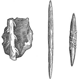 Upper Paleolithic Reindeer Horn Tools by Science Source