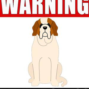 SAINT BERNARD BEWARE DOG KISSES DOG CANT HOLD ITS LICKER! REALISTIC 9X12 HIGH QUALITY METAL PET DOG CAT INDOOR OR OUTDOOR SIGN 