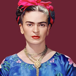 Frida Kahlo Jungle Background Painting by Artworkzee Designs - Fine Art ...