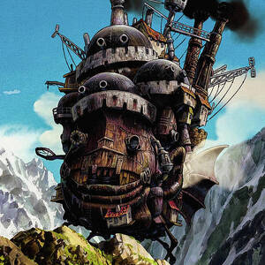 Howl's Moving Castle Digital Art by James Theodore - Pixels