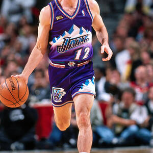 John Stockton And Karl Malone By Sam Forencich