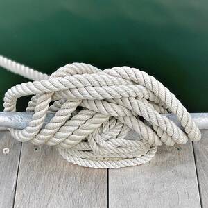 Nautical rope knots on dock Photograph by Zia Hansen - Pixels