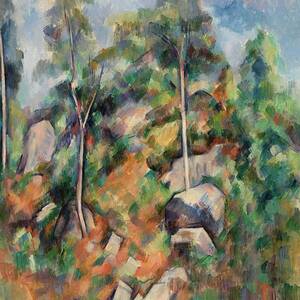 Rocks and Trees #1 by Paul Cezanne