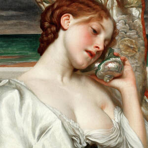 Pavonia Painting by Lord Frederic Leighton - Fine Art America