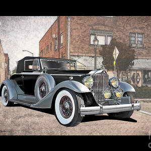 CLASSIC CAR POSTER PACKARD TWELVE PHAETON 1934 Photo Poster Print Art AE214 