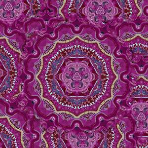 Indian Fabric Pattern #9 Digital Art by Sandrine Kespi - Fine Art