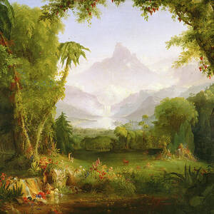 The Garden of Eden #3 by Thomas Cole