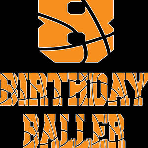8th Birthday Baller Boy 8 Years Old Basketball Themed Party graphic