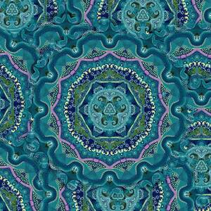 Indian Fabric Pattern #7 Digital Art by Sandrine Kespi - Fine Art