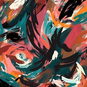 Abstract expressionist pattern with bold brushstrokes No 1 by Andre Petrov